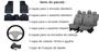Imagem de Kit capa couro Linea 08-16 + volante com pegada firme