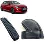 Imagem de Kit Capa Couro Manopla Câmbio Manual E Alavanca Freio de Mão Peugeot 208 2021 À 2025