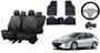 Imagem de Kit capa couro Peugeot 407 04-11 com tapete e volante esportivo