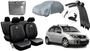 Imagem de Kit Capa de Couro Citroën C3 2003 a 2012 + Proteção com Capa de Cobertura e Limpador de Parabrisa