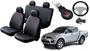 Imagem de Kit Capa de Couro L200 2008 a 2015 + Chaveiro + Capa de Volante: Durabilidade Extra