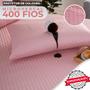 Imagem de Kit Capa Impermeável para Colchão Queen + 02 Fronhas de Travesseiros Impermeáveis com Ziper Tecido Micropercal 400 Fios