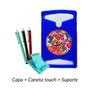 Imagem de Kit Capa Infantil Emborrachada P/ Tablet Amazon Hd8 + Caneta Touch + Suporte