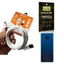 Imagem de Kit Capa Motorola E7 Plus Com Cabo Turbo E Película De Vidro