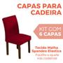 Imagem de Kit Capa para Cadeira de Jantar e Sala 4, 6 ou 8 Lugares em Malha Gel Premium