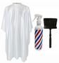 Imagem de Kit Capa Para Cortar Cabelo Com Borrifador Pole e Espanador