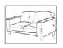 Imagem de Kit capa para sofá franzida  2 e 3 lugares king - malha grossa - mtm enxovais