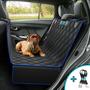 Imagem de Kit Capa Pet Protetora de Banco Traseiro Impermeavel Azul + 2 Cinto de Segurança