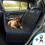 Imagem de Kit Capa Pet Protetora de Banco Traseiro Impermeavel Azul + Cinto de Segurança