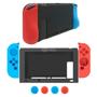 Imagem de Kit Capa Protetora de Silicone Para Nintendo Switch e Joy-con + 4 Caps