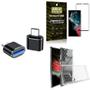 Imagem de Kit Capa S22 Ultra + Adaptador Otg Tipo C/Usb + Película 3D