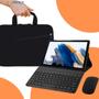 Imagem de Kit Capa Teclado p/ Tablet Galaxy Tab A9 Plus + Película + Caneta Touch