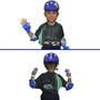 Imagem de Kit Capacete Cotoveleira Joelheira Munhequeira Infantil Crianca Bike Skate Cores