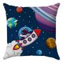 Imagem de Kit Capas Almofadas Decorativa Astronauta Nº2 45x45 ID Decor