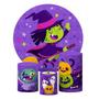 Imagem de Kit Capas Cilindro Halloween Helanca + Painel 1,50 Sublimado