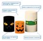 Imagem de Kit Capas Cilindro P M G Temático Halloween Tecido Sublimado