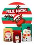 Imagem de Kit Capas Cilindros P M G Feliz Natal + Painel Redondo 1,50