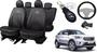 Imagem de Kit Capas de Couro Hyundai Creta 2018 + Capa de Volante + Chaveiro Hyundai