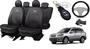 Imagem de Kit Capas de Couro Hyundai Santa Fe 2005 + Capa de Volante + Chaveiro Hyundai