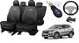 Imagem de Kit Capas de Couro Hyundai Santa Fe 2012 + Capa de Volante + Chaveiro Hyundai