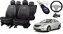 Imagem de Kit Capas de Couro Hyundai Sonata 2012 + Capa de Volante + Chaveiro Hyundai