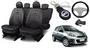 Imagem de Kit Capas de Couro Nissan March 2013 + Capa de Volante + Chaveiro Nissan