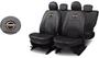 Imagem de Kit Capas de Couro Nissan Sentra 2001 a 2002 + Capas de Volante + Chaveiro Nissan