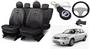 Imagem de Kit Capas de Couro Nissan Sentra 2023 + Capa de Volante + Chaveiro Nissan