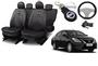 Imagem de Kit Capas de Couro Nissan Versa Premium + Volante + Chaveiro