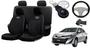 Imagem de Kit Capas de Couro Toyota Yaris 2021 + Capa de Volante + Chaveiro Toyota