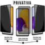 Imagem de Kit Capinha Transparente + Película 3D Vidro Privacidade + Fone de Ouvido para Samsung Galaxy A06