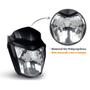 Imagem de Kit Carenagem Farol Completa Plástico Bananinha Frente Moto Honda Fan 150 Esdi Fosco 2014 2015