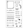 Imagem de Kit carimbo transparente com carimbeira -  Tilibra