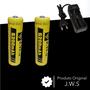 Imagem de Kit Carregador 1 Carga + 2 Cargas 5200 Mah 3.7V Lanternas