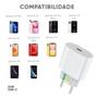 Imagem de Kit Carregador Compativel C/Iphone Cabo + Fonte Carregador 20W Rapido Compatível X Xr SE 11 12 13 14