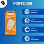 Imagem de Kit Carregador Compatível com Motorola One Macro - Cabo Usb C E Fonte