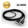 Imagem de Kit Carregador e cabo 100W USBC 25W turbo PD inteligente celular tablets