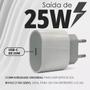 Imagem de Kit Carregador Para Celular Ios Cabo Lightning 1m  Fonte Tipoc 25w Turbo LE357