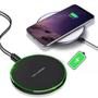 Imagem de Kit Carregador S/ Fio Indução Qi Compatível Android S8 A S20