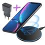 Imagem de Kit Carregador Sem Fio Indução Qi Compatível C/ Ios 11 E 12