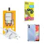 Imagem de Kit Carregador Turbo + Capinha Samsung A04 E + Película 9D