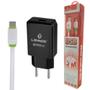 Imagem de Kit Carregador Turbo compatível com MOTOROLA ONE MACRO / Cabo USB C e Fonte