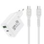 Imagem de Kit Carregador Turbo Delivery 4.0 + Cabo Type C / Type C - Gshield