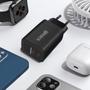 Imagem de Kit Carregador Turbo Fonte 30W Hrebos 2 USB-C compatível Ip + Cabo Lightning Preto