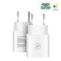 Imagem de Kit Carregador Turbo Tipo C + Cabo Dual Shock Tipo C / Tipo C + Cabo Slim 3 em 1 - Gshield