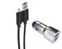 Imagem de Kit Carregador USB Automotivo Duplo C/ Cabo Micro V8 Turbo