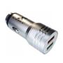Imagem de Kit Carregador USB Automotivo Duplo C/ Cabo USB C Type Turbo