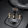 Imagem de Kit Carregador USB Automotivo Duplo C/ Cabo USB C Type Turbo