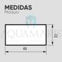 Imagem de Kit Carregador USB Tipo-A 750mA com Tomada 20A e Placa 4x2 Arteor Legrand