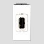 Imagem de Kit Carregador USB Tipo-A 750mA com Tomada 20A e Placa 4x2 Arteor Legrand